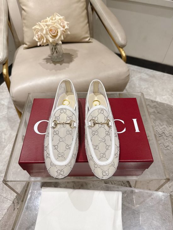 Gucci Soft Sheepskin Casual Mules Slip On Comfort Flat Shoes