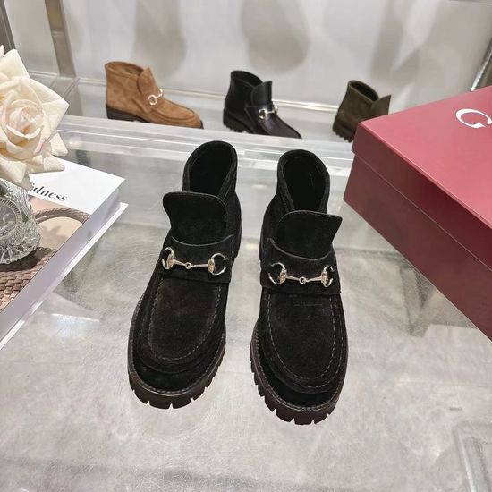 Gucci 4 Inch Nubuck Leather Casual Short Boots