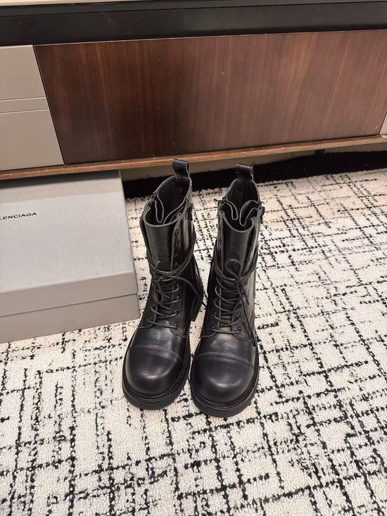 Balenciaga Genuine Leather Casual Non-slip Martin Boots