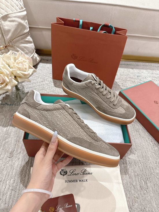 Loro Piana Premium Soft Leather Casual Shoes With Durable Rubber Sole