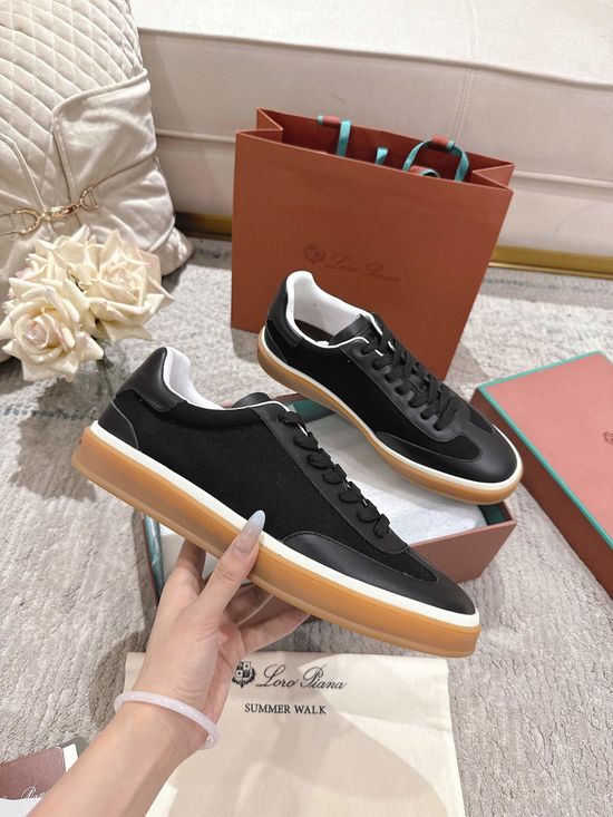 Loro Piana Premium Soft Leather Casual Shoes With Durable Rubber Sole