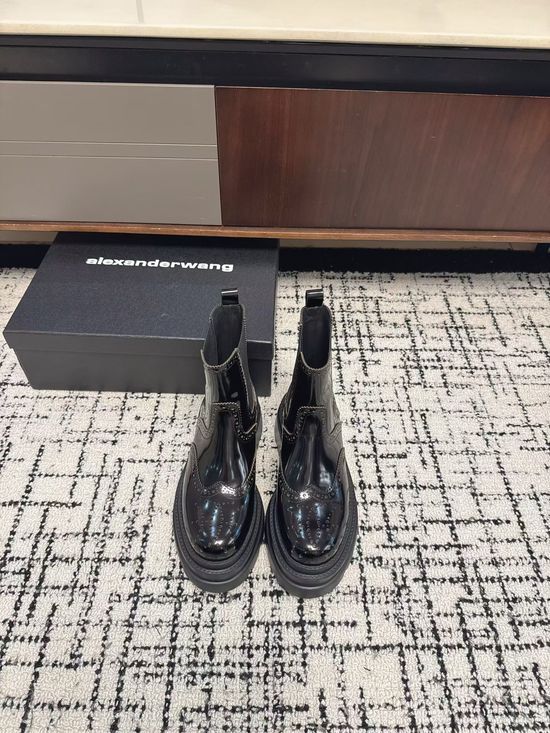 Alexander Wang Brogue Chelsea Boots with Non Slip Thick Sole