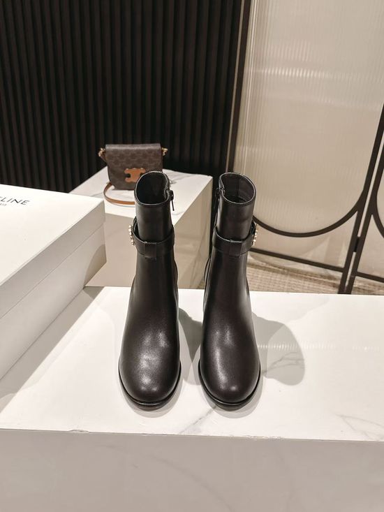 Celine Vintage Retro Knee High Boots With Non-slip Sole