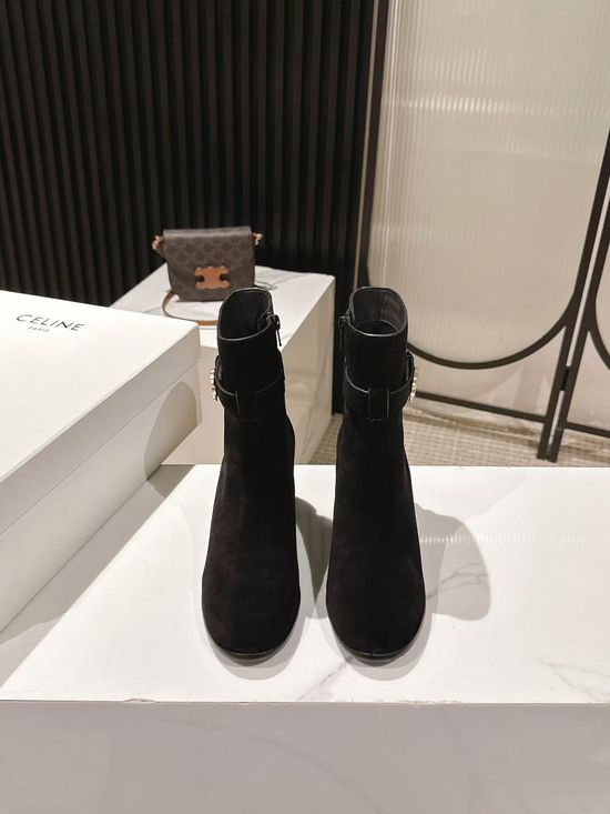Celine Vintage Retro Knee High Boots With Non-slip Sole