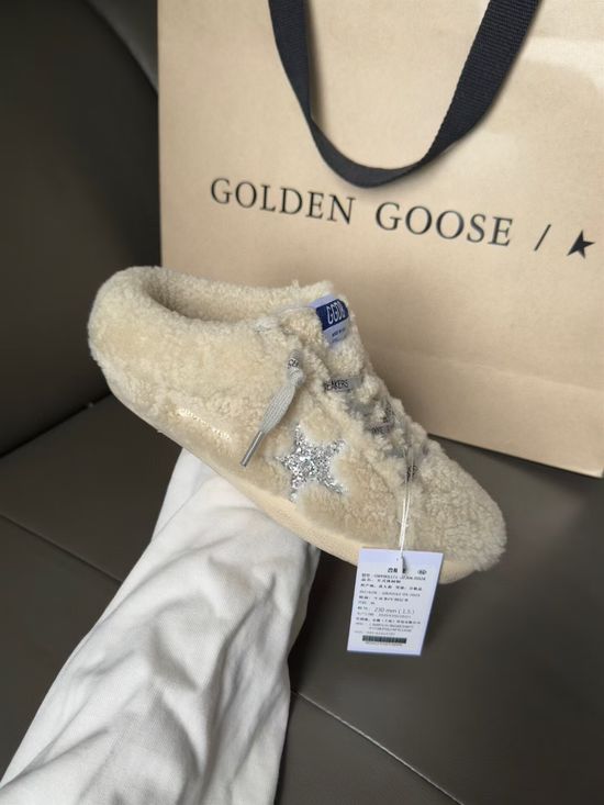 Golden Goose High-Version Wool Slip-On Casual Shoes