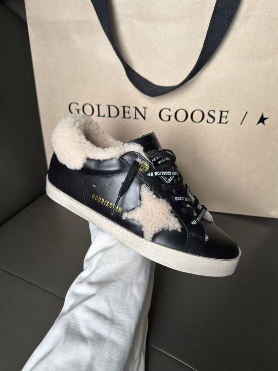 Golden Goose Premium Vintage Distressed Casual Shoes Wool Lining Comfortable