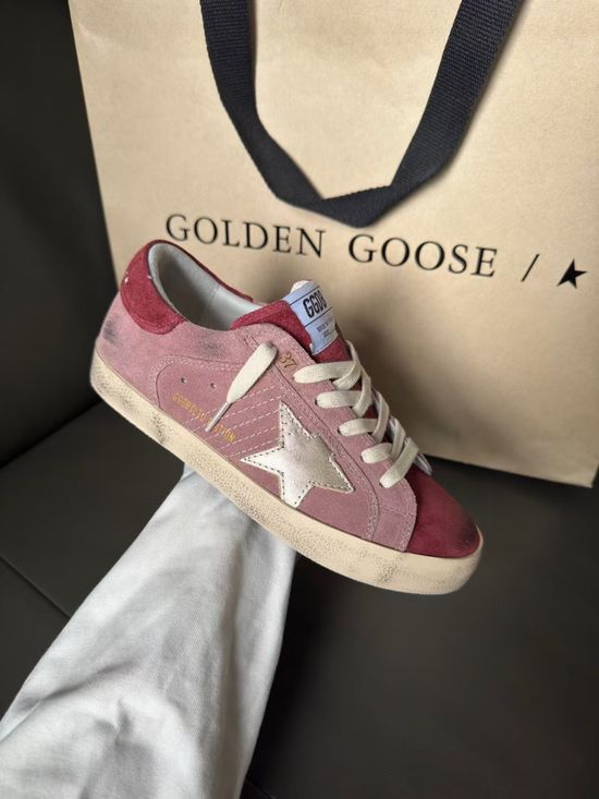 Golden Goose Premium Suede Colorblock Vintage Casual Comfort Shoes