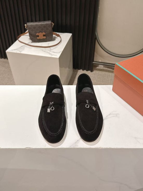 Loro Piana Classic Tassel Suede Loafers Comfortable Minimalist Daily Shoes