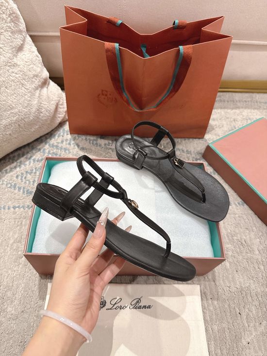 Loro Piana Premium Sheepskin Soft Sole Casual Slides