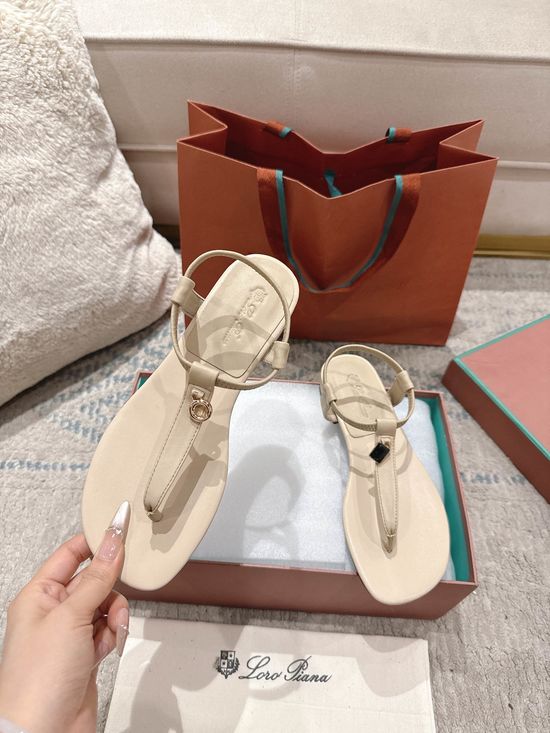 Loro Piana Premium Sheepskin Soft Sole Casual Slides
