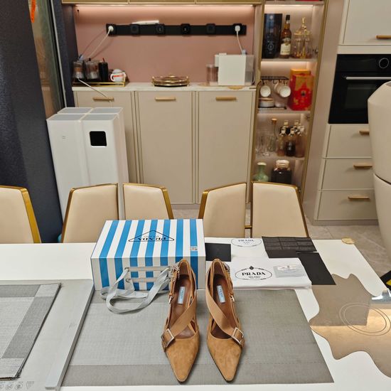 Prada Exclusive Design Shoes with Crystal Accents & Comfort