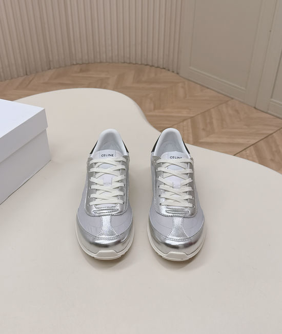 Celine Comfortable Suede Fabric Casual Athletic Sneakers