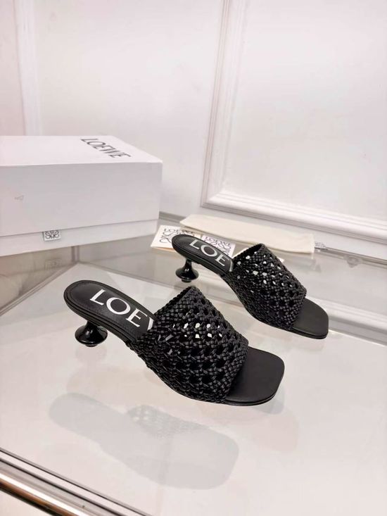 Loewe Premium Leather Soft Comfort Fashion Flat Shoes