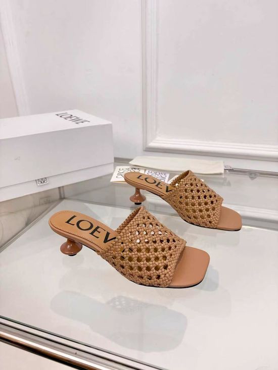 Loewe Premium Leather Soft Comfort Fashion Flat Shoes