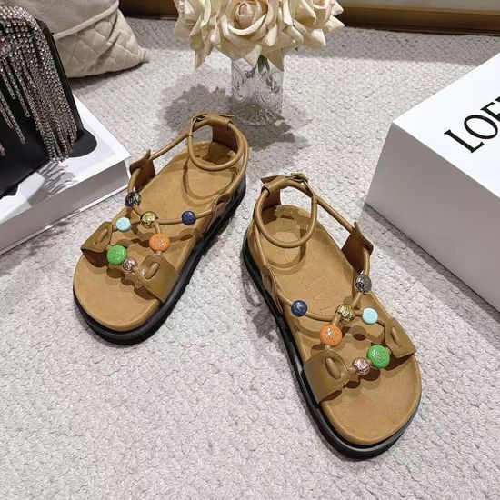 Loewe Colorful Buckle Platform Casual Comfort Sandals