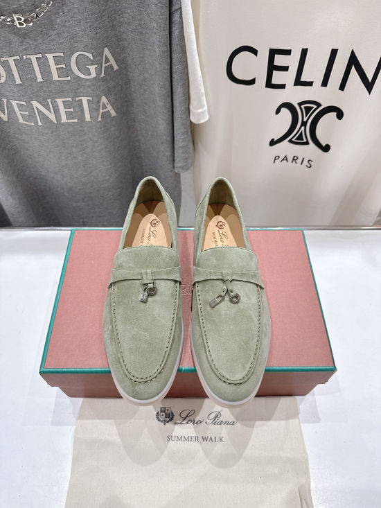Loro Piana Classic Slip-on Suede Loafers Comfortable Lightweight Casual Shoes