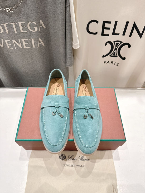 Loro Piana Classic Slip-on Suede Loafers Comfortable Lightweight Casual Shoes