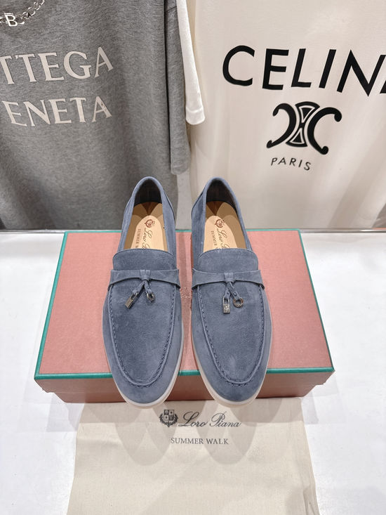 Loro Piana Classic Slip-on Suede Loafers Comfortable Lightweight Casual Shoes
