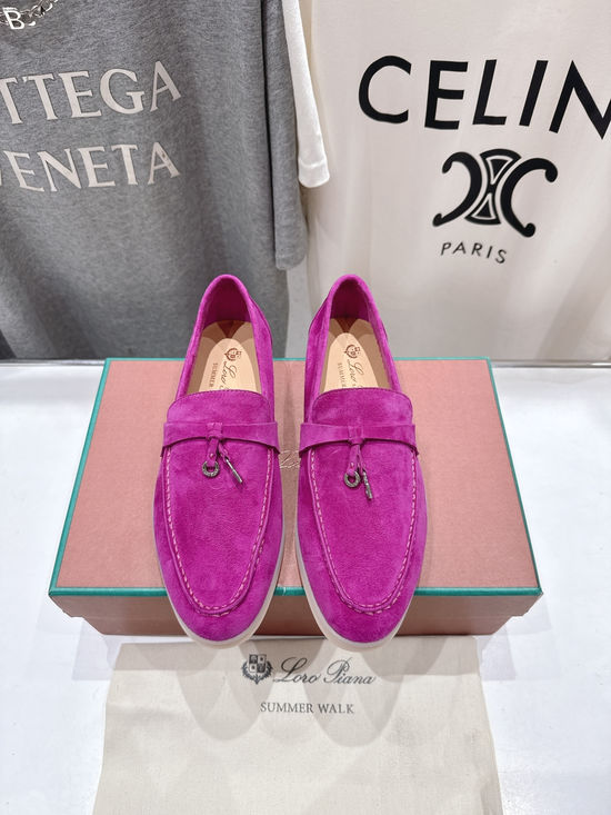 Loro Piana Classic Slip-on Suede Loafers Comfortable Lightweight Casual Shoes