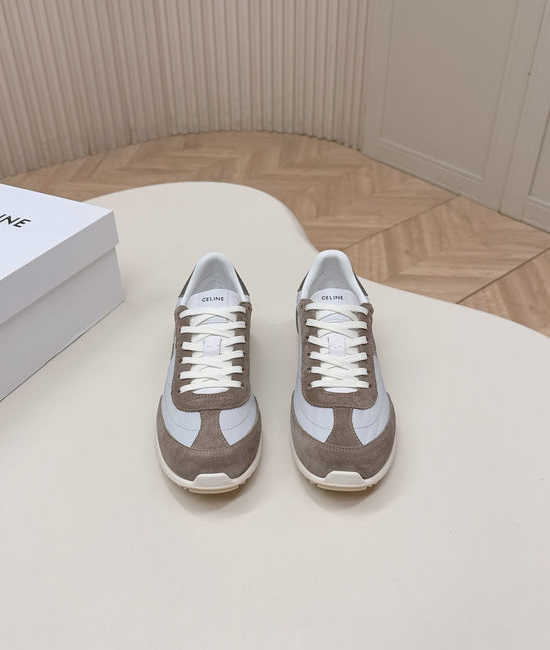 Celine Comfortable Suede Fabric Casual Athletic Sneakers