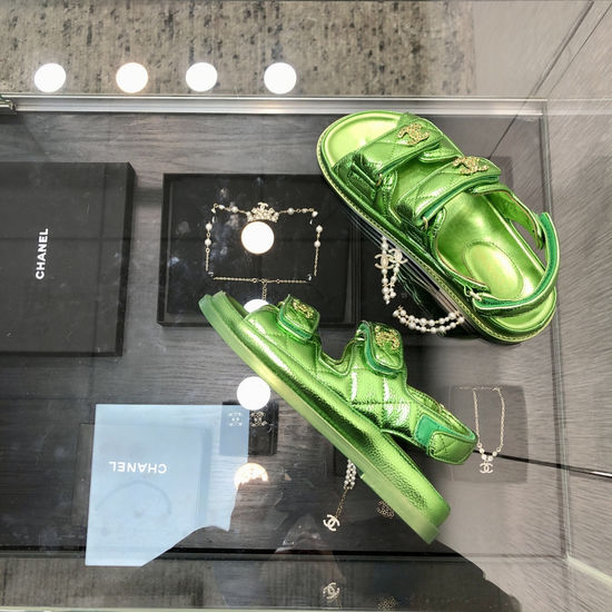 Hermes Grain Leather Hook And Loop Sandals