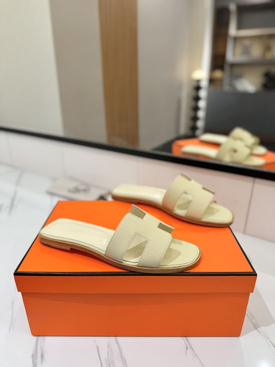 Hermes Epsom Cowhide Leather Welted Sole Comfortable Classic Shoes