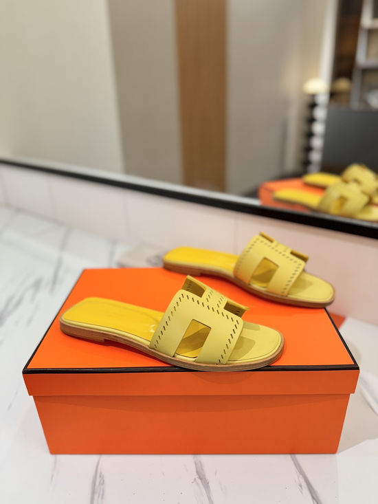 Hermes Printed Smooth Cowhide Leather Welted Sole Classic Shoes