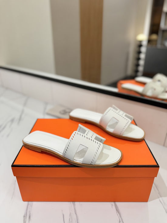 Hermes Printed Epsom Cowhide Leather Welted Sole Classic Shoes