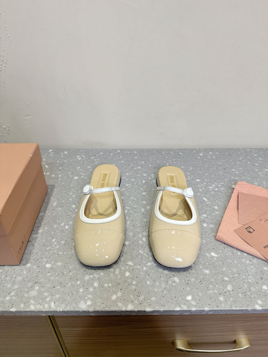 Miu Miu Chic Block-heeled Mary Jane Slippers