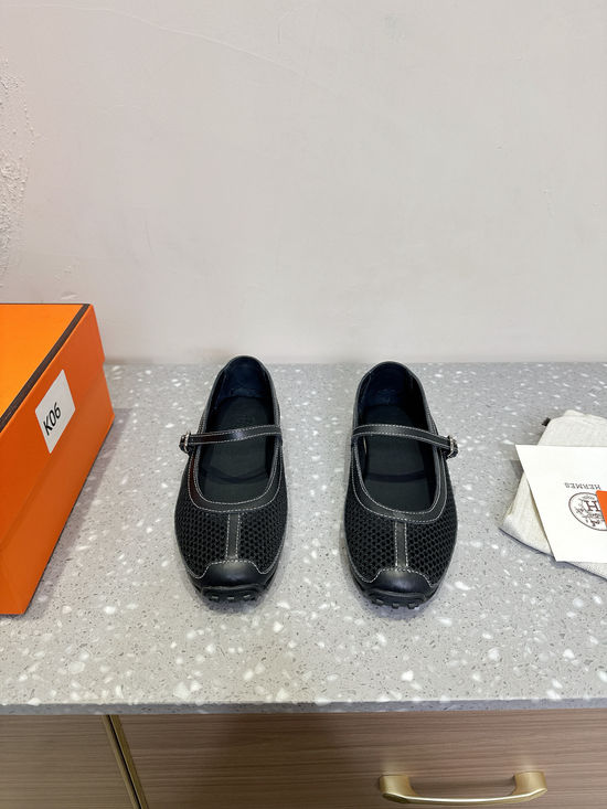 Hermes Breathable Mesh Mary Jane Casual Comfortable Shoes