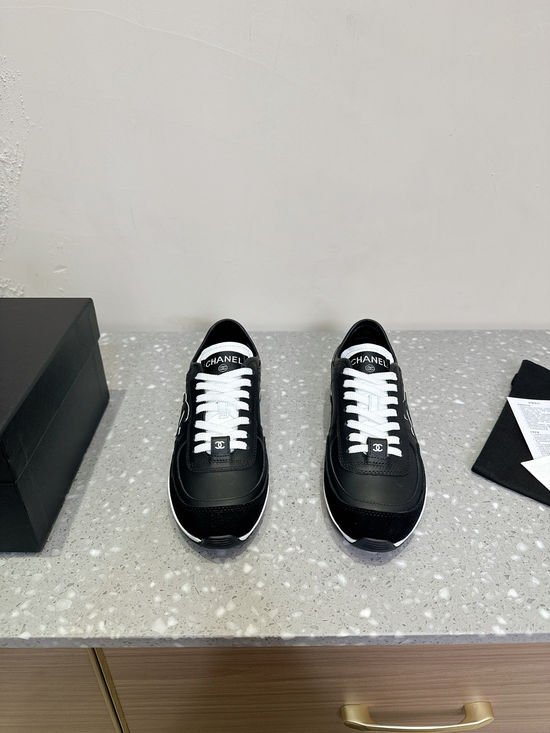 Chanel Classic Leather Casual Walking Comfortable Sneakers