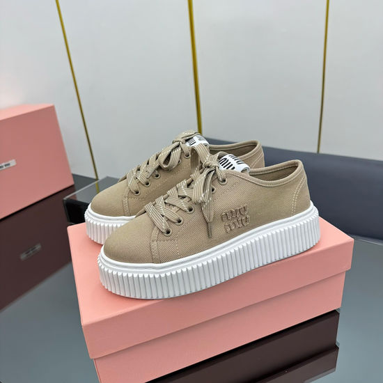 Miu Miu Comfortable Non-Slip Platform Casual Sneakers