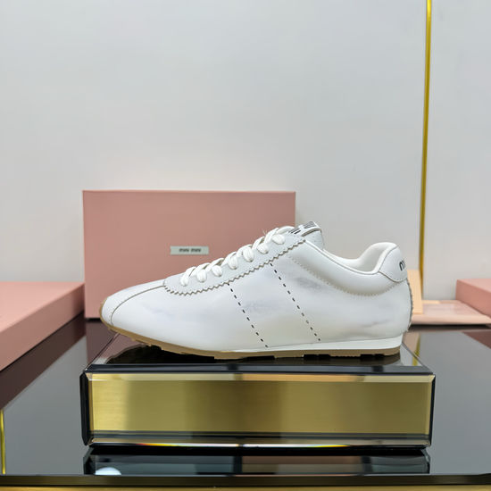 Miu Miu Thick Sole Canvas Casual Sneakers Wear-resistant Anti-slip