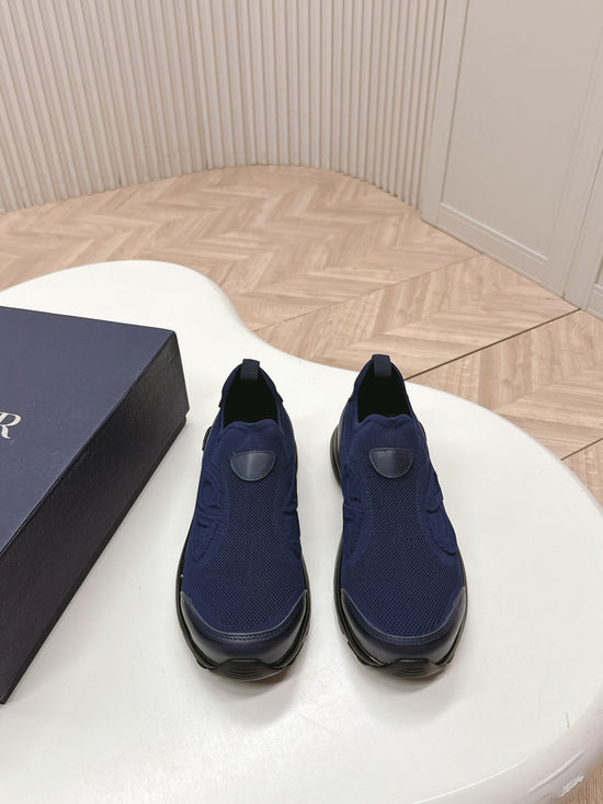 Christian Dior Breathable Knit Slip-On Casual Shoes Comfortable Walking Sneakers