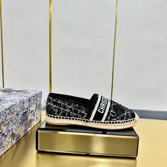 Christian Dior Embroidered Espadrilles Casual Lightweight Flat Shoes