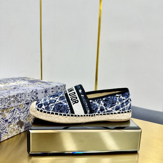 Christian Dior Embroidered Espadrilles Casual Lightweight Flat Shoes