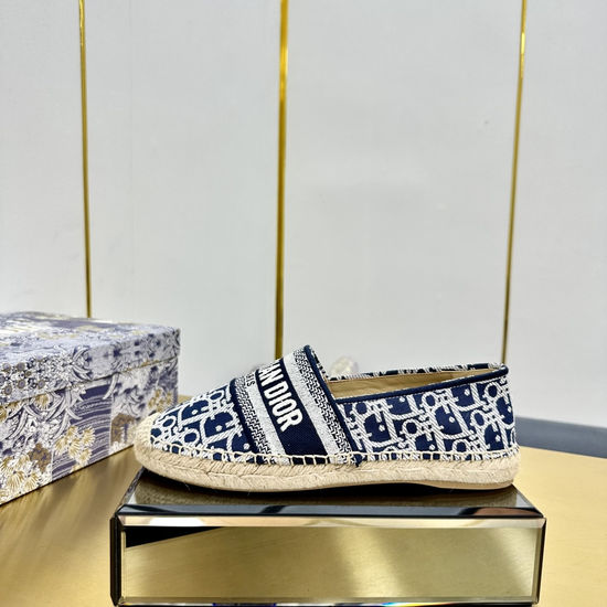 Christian Dior Embroidered Espadrilles Casual Lightweight Flat Shoes