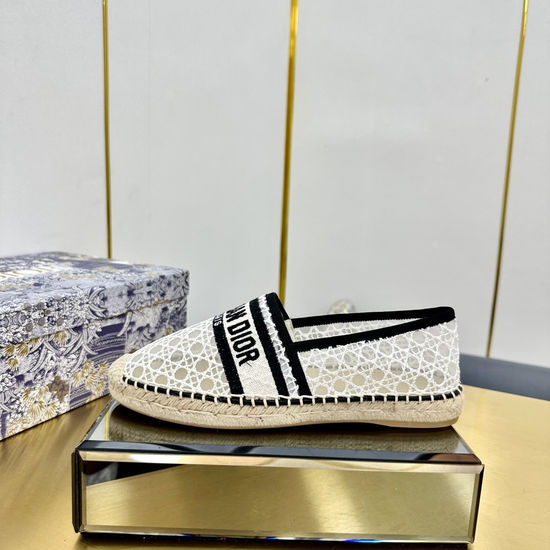 Christian Dior Embroidered Espadrilles Casual Lightweight Flat Shoes
