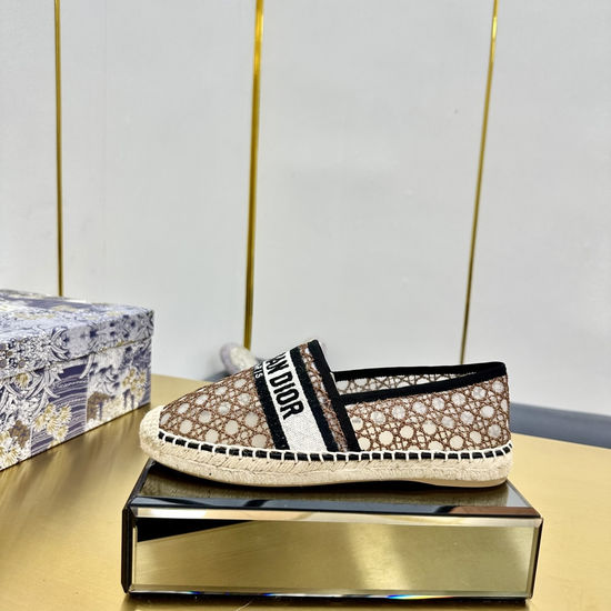 Christian Dior Embroidered Espadrilles Casual Lightweight Flat Shoes