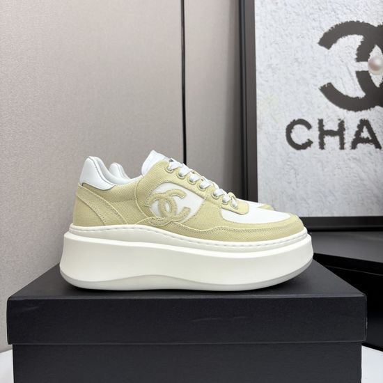 Chanel Premium Casual Sneakers with Embroidered Upper Design