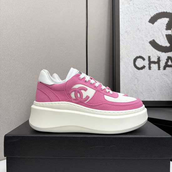 Chanel Premium Casual Sneakers with Embroidered Upper Design