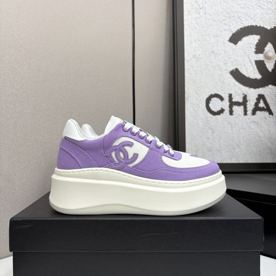 Chanel Premium Casual Sneakers with Embroidered Upper Design