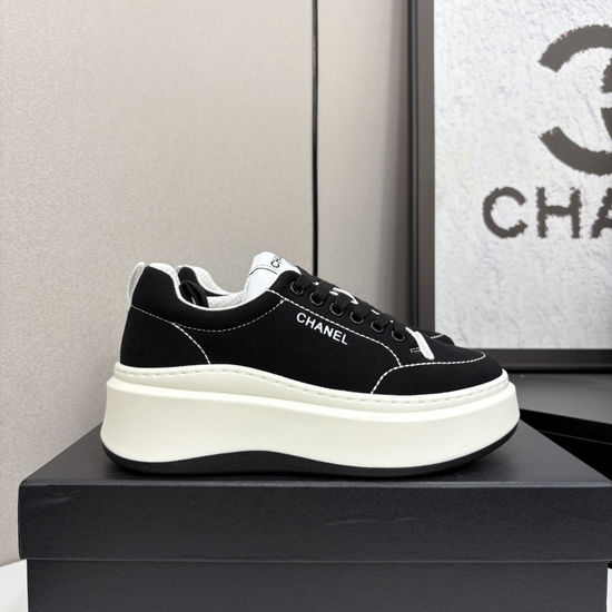 Chanel Premium Casual Sneakers with Embroidered Upper Design