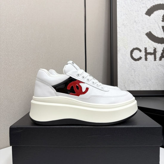 Chanel Premium Casual Sneakers with Embroidered Upper Design