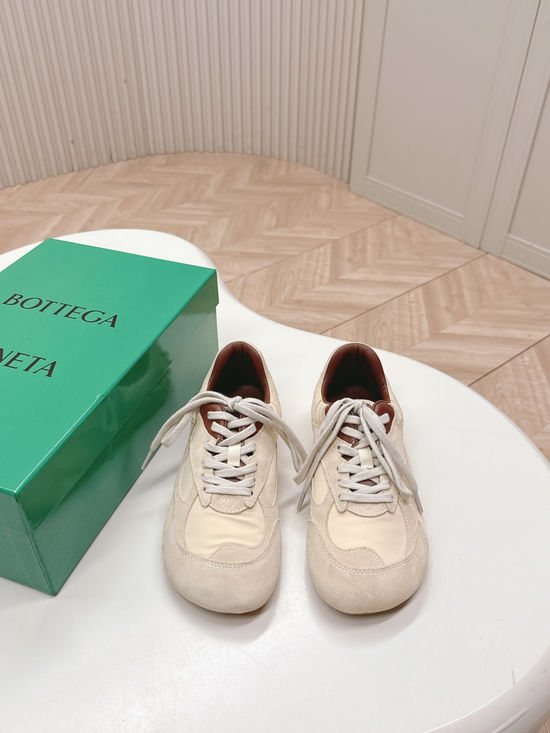Bottega Veneta Vintage Woven Casual Comfortable Low-top Lace-up Sneakers