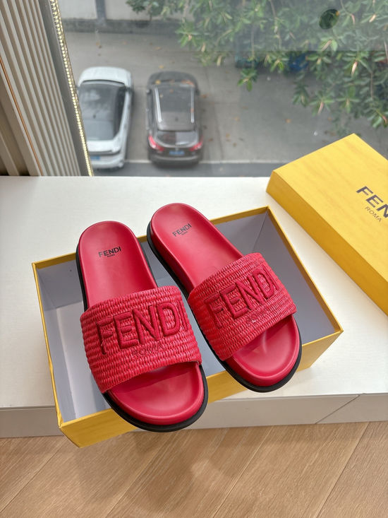 Fendi Premium Woven Casual Slippers with Soft Lining