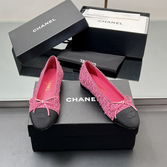 Chanel Premium Woven Slingback Flats Soft Sheepskin Interior