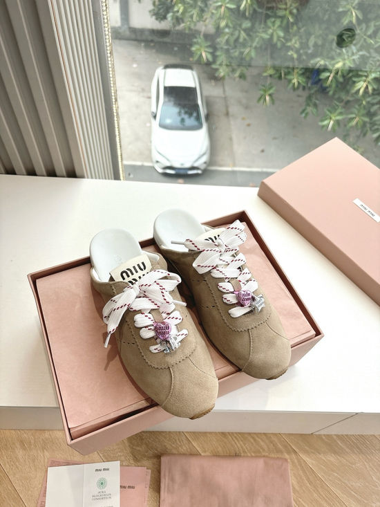 Miu Miu Casual Suede Leather Lightweight Sneakers