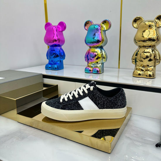 Tom Ford Contrast Stitching Comfortable Durable Casual Sneakers