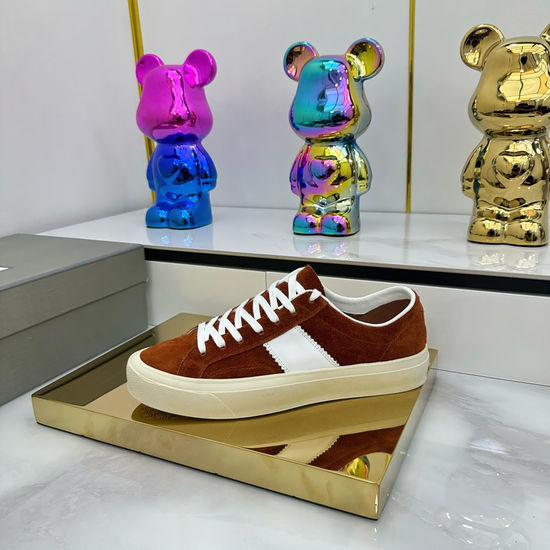 Tom Ford Contrast Stitching Comfortable Durable Casual Sneakers